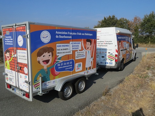 Camion itinérant diabète dans l'Allier